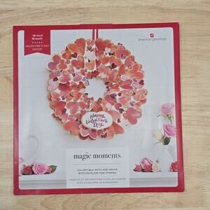 American Greetings Magic Moments 18 Inch Wreath Valentine's Day Décor Gift